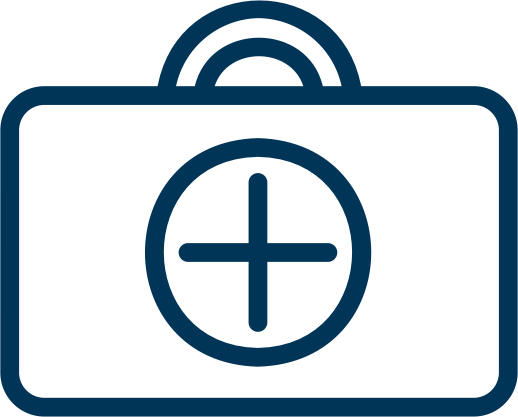 First aid kit icon